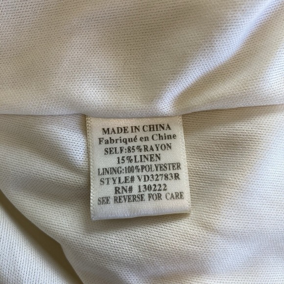 Roolee Babydoll Dress Size XS Tiered Mini Dress Beige Short Sleeve Cottagecore - Picture 12 of 15